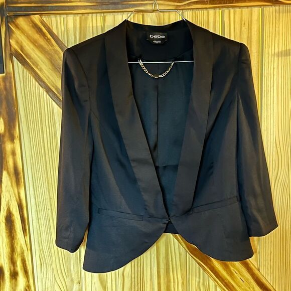 EUC bebe Evening Jacket Blk SP - Picture 1 of 11